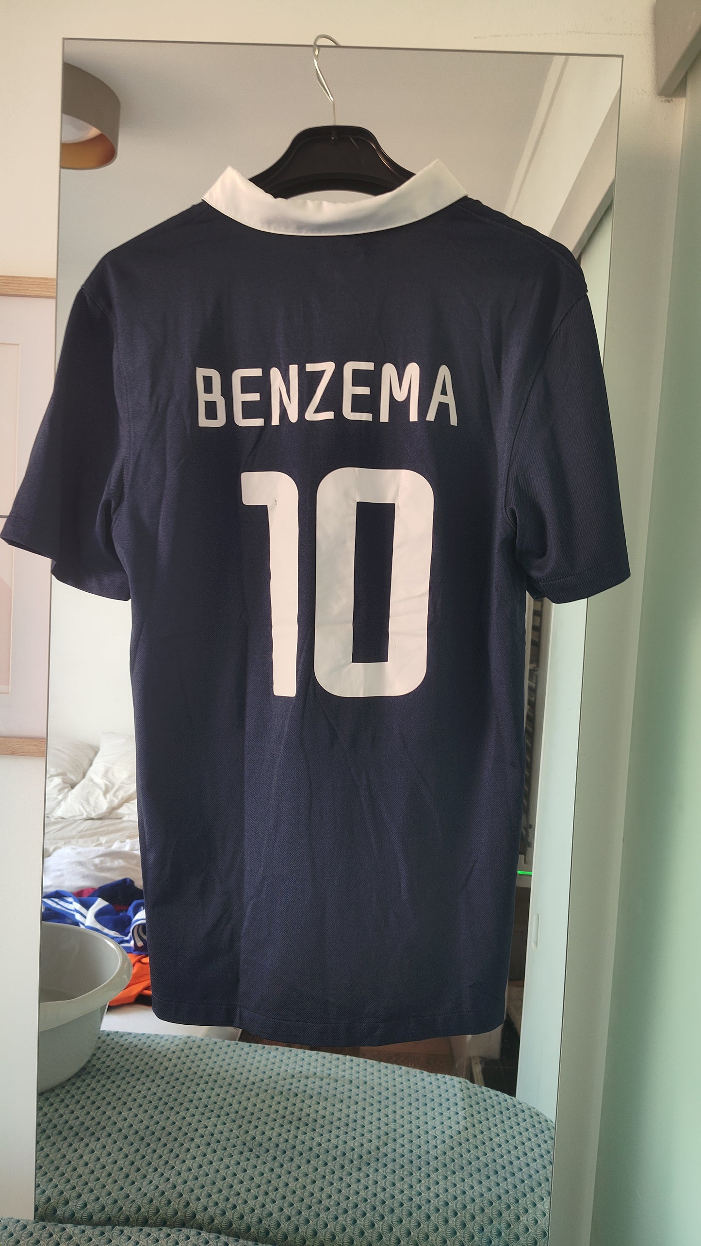 France 2014 Home Jersey – Karim Benzema #10 (S)| Authentic 10/10