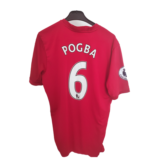 Paul Pogba Man United 2016 Home Kit (L) 7/10 Authentic