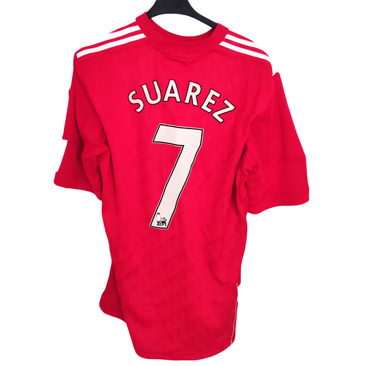 Luis Suárez 2010 Liverpool Home Jersey (L) 9/10