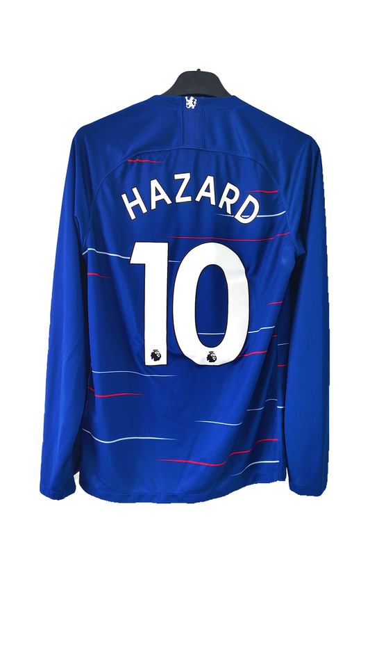 Chelsea 2018/19 Long Sleeve Home Jersey – Eden Hazard #10 | Authentic (S) 8/10